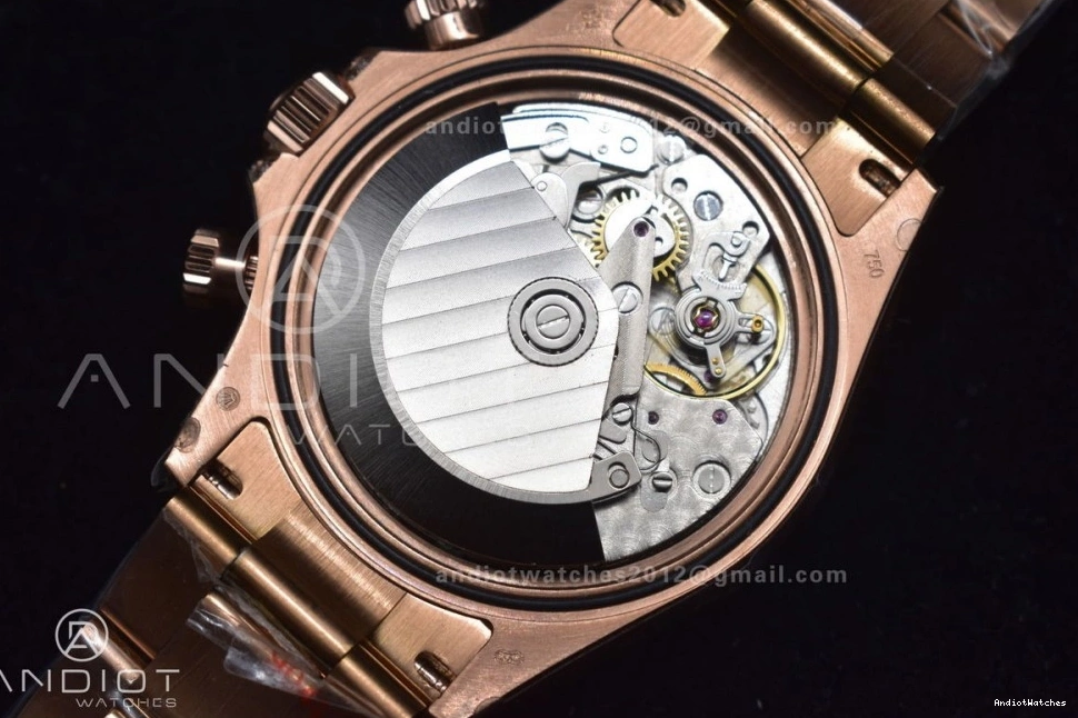 Crystal RG Classic Best YG Black Edition TWF on 116595RBOW A Bracelet Daytona 428 Rainbow Dial 0512